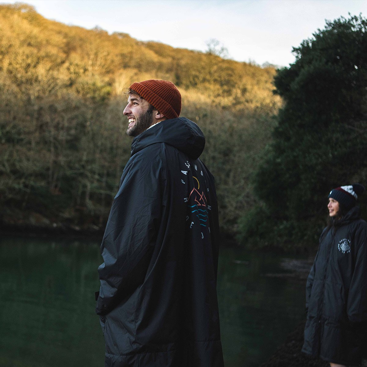 Passenger's Escapism Recycled Sherpa Lined Changing Robe Black