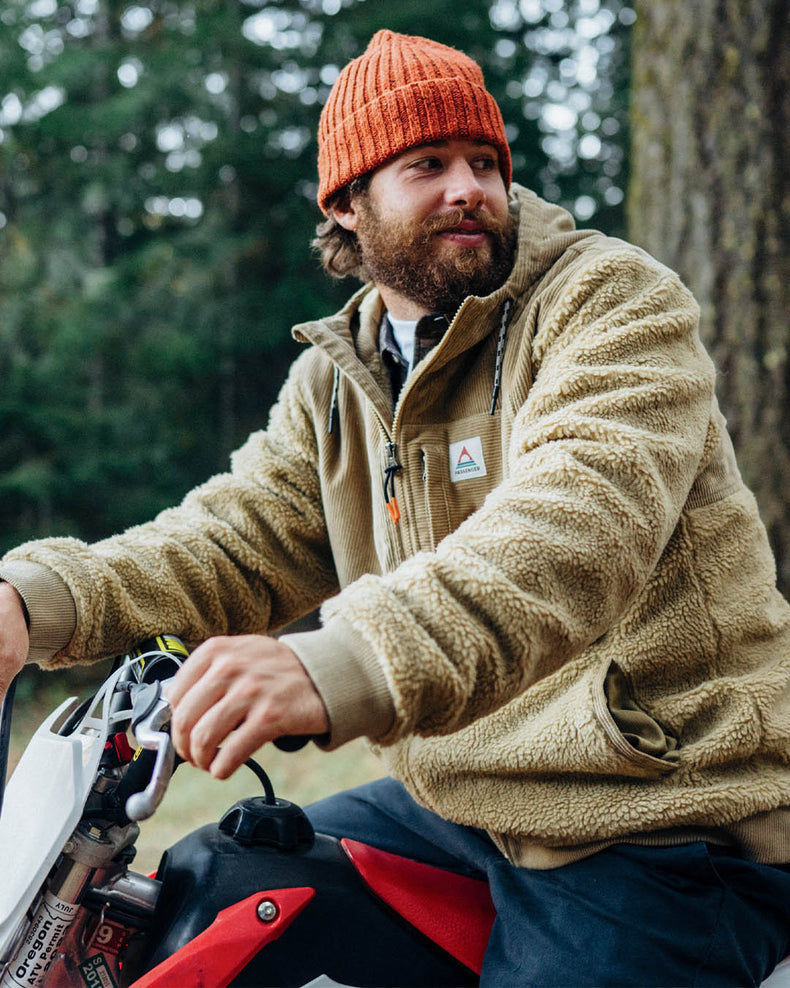 Passenger Adventure Recycled Deep-Pile Sherpa Fleece Biscuit