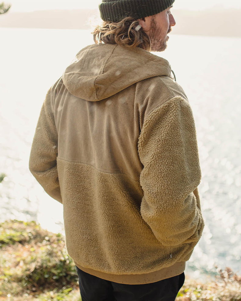 Passenger Adventure Recycled Deep-Pile Sherpa Fleece Biscuit
