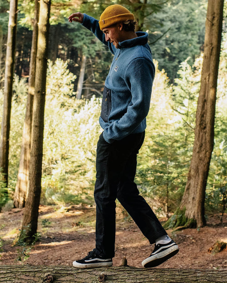 Passenger Oceanside Recycled Polar-Lined Sherpa Fleece Blue Steel