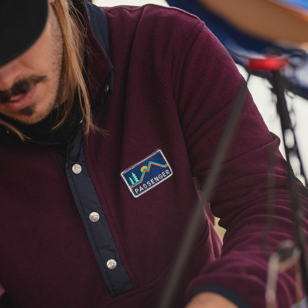 Passenger Adrift Recycled Polar Fleece Wine