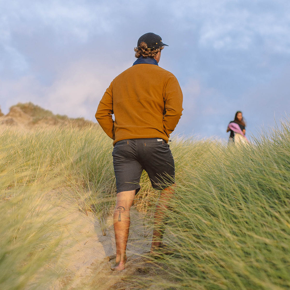 Passenger Adrift Recycled Polar Fleece Golden Brown