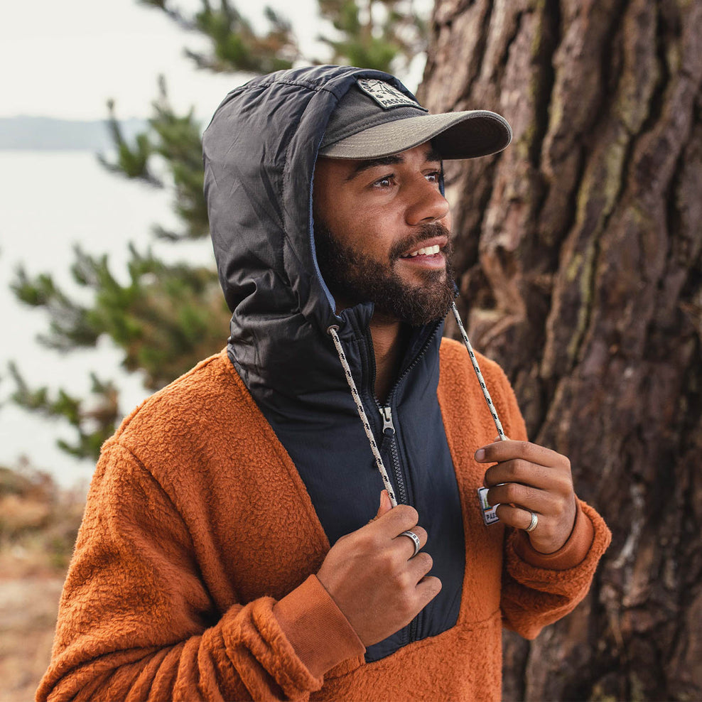 Passenger Spindrift Recycled Sherpa Hooded Fleece Glazed Ginger