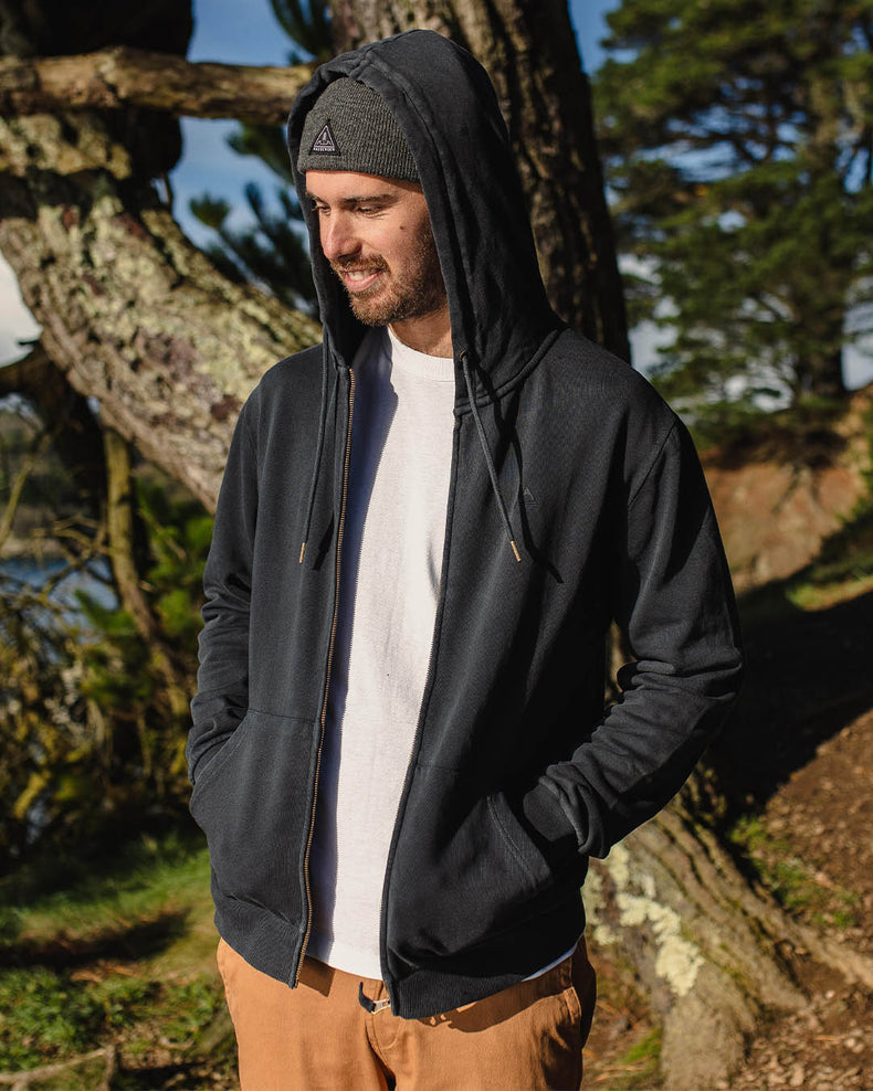 Passenger Escape Full Zip Hoodie Black