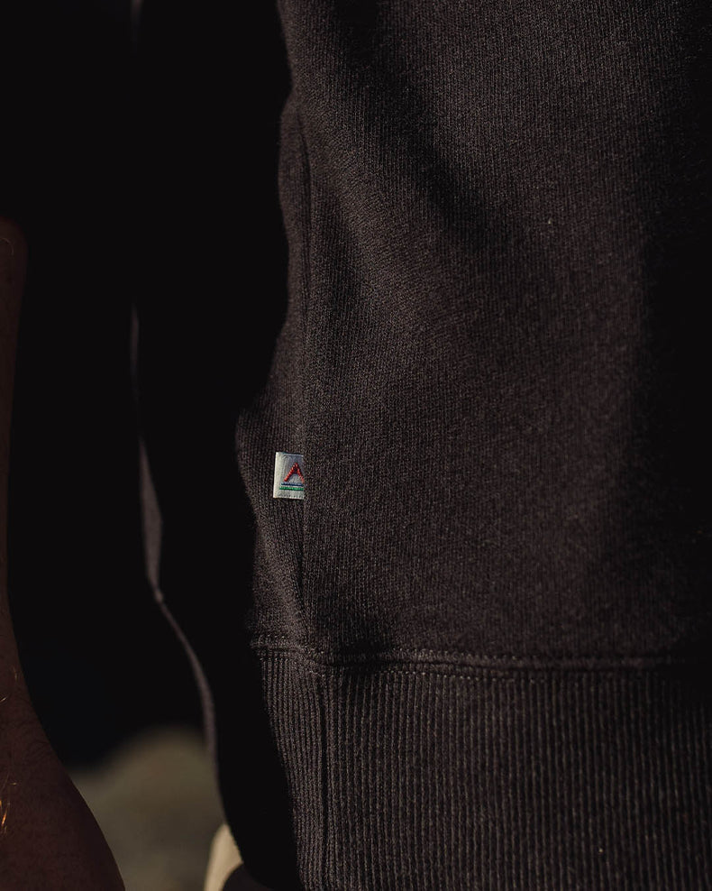 Passenger Nowhere Bound Recycled Cotton Sweatshirt Black