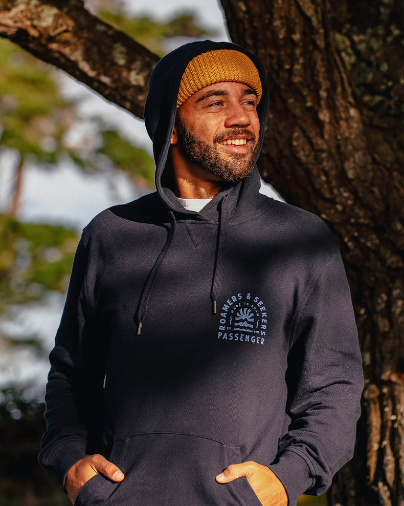 Passenger Evenfall Recycled Cotton Hoodie Deep Navy