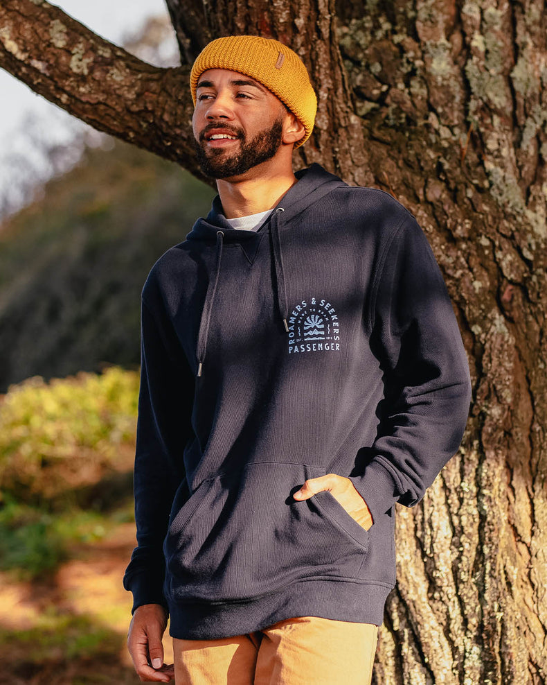 Passenger Evenfall Recycled Cotton Hoodie Deep Navy