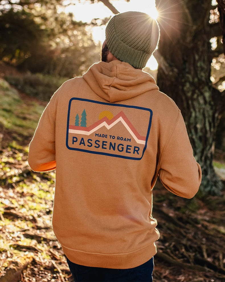 Passenger Made To Roam Recycled Cotton Hoodie Golden Brown