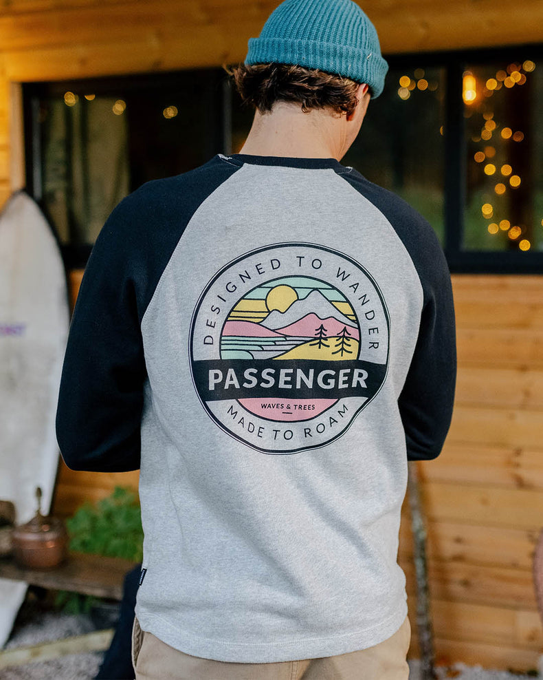 Passenger Odyssey Recycled Cotton Sweatshirt Grey Marl