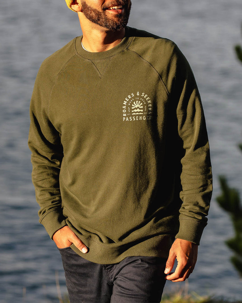Passenger Evenfall Recycled Cotton Sweatshirt Fir Tree