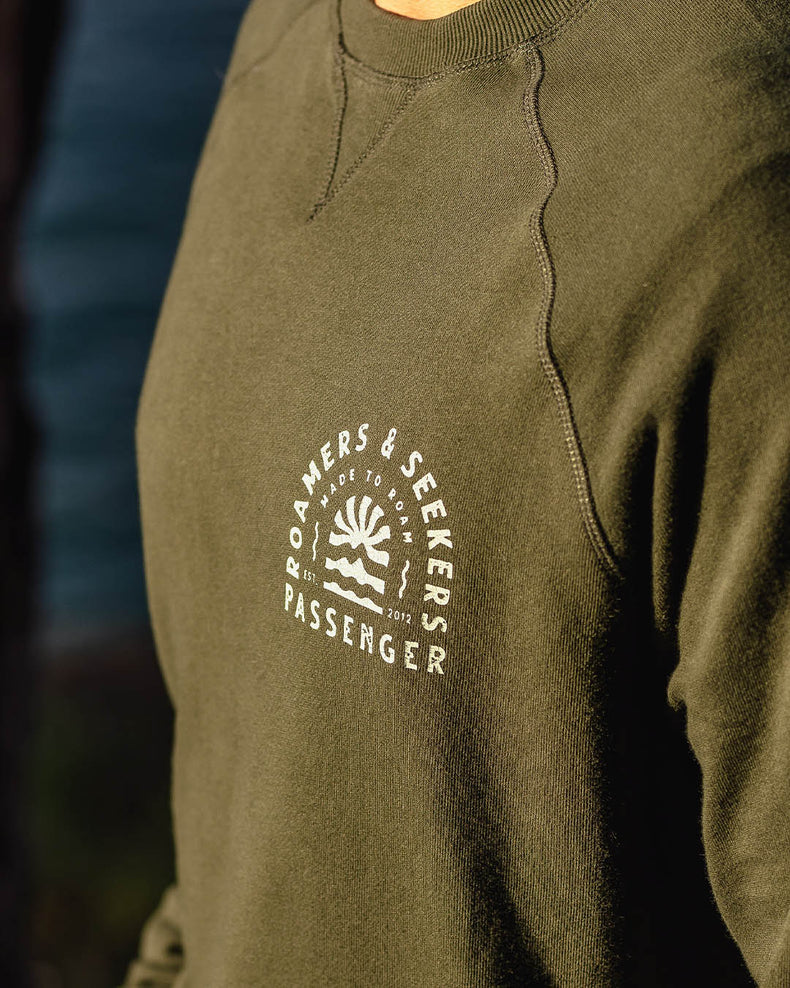 Passenger Evenfall Recycled Cotton Sweatshirt Fir Tree
