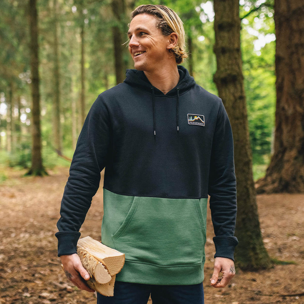 Passenger Paramount Recycled Cotton Hoodie Black