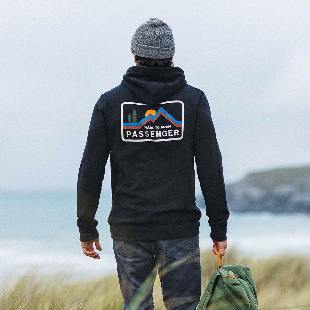 Passenger Made To Roam Recycled Hoodie Faded Black