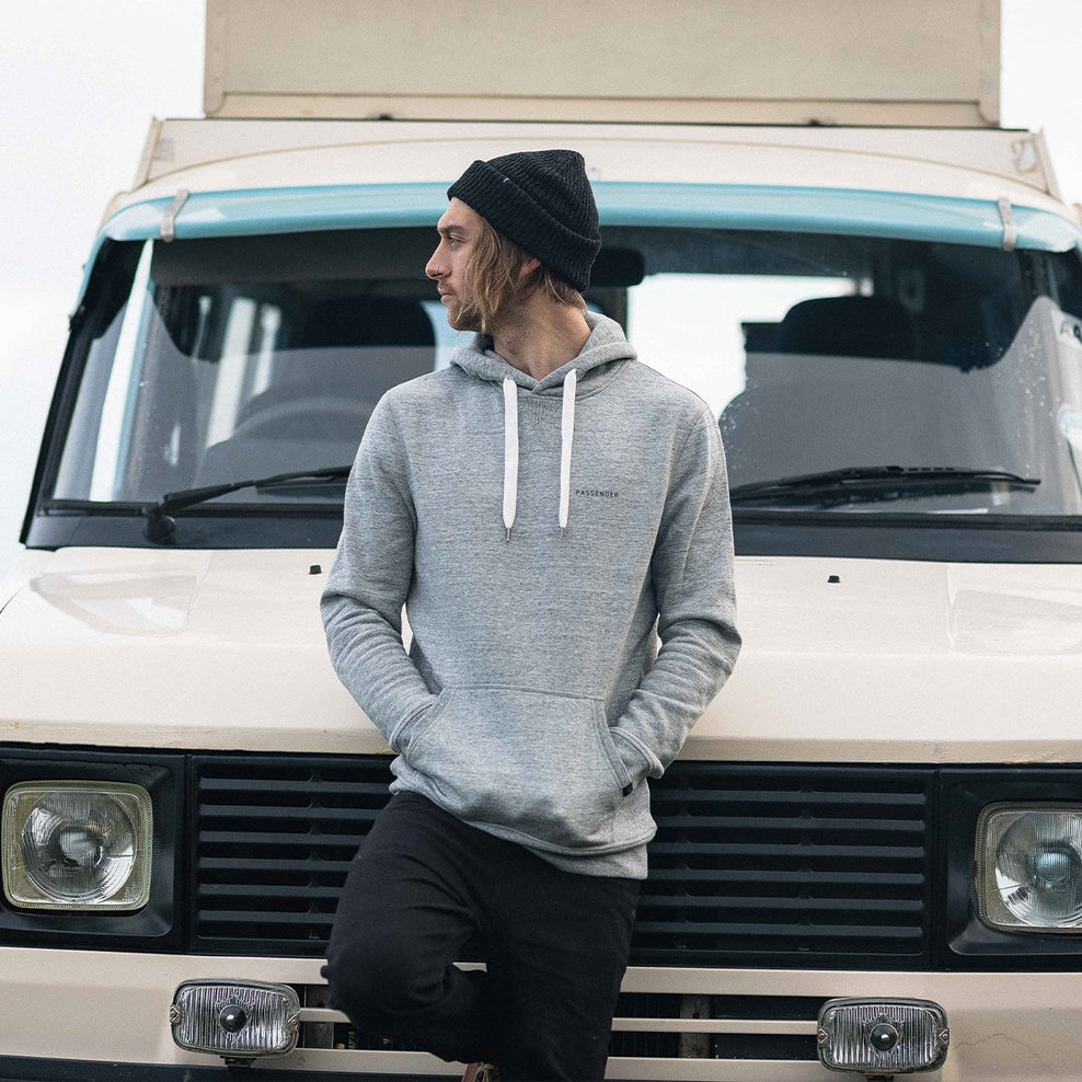 Passenger Made To Roam Recycled Hoodie Grey Marl