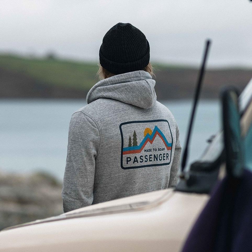 Passenger Made To Roam Recycled Hoodie Grey Marl