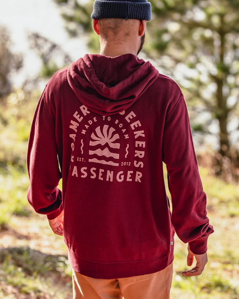 Passenger Evenfall Recycled Cotton Hoodie Wine