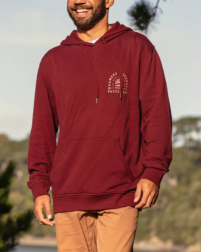 Passenger Evenfall Recycled Cotton Hoodie Wine