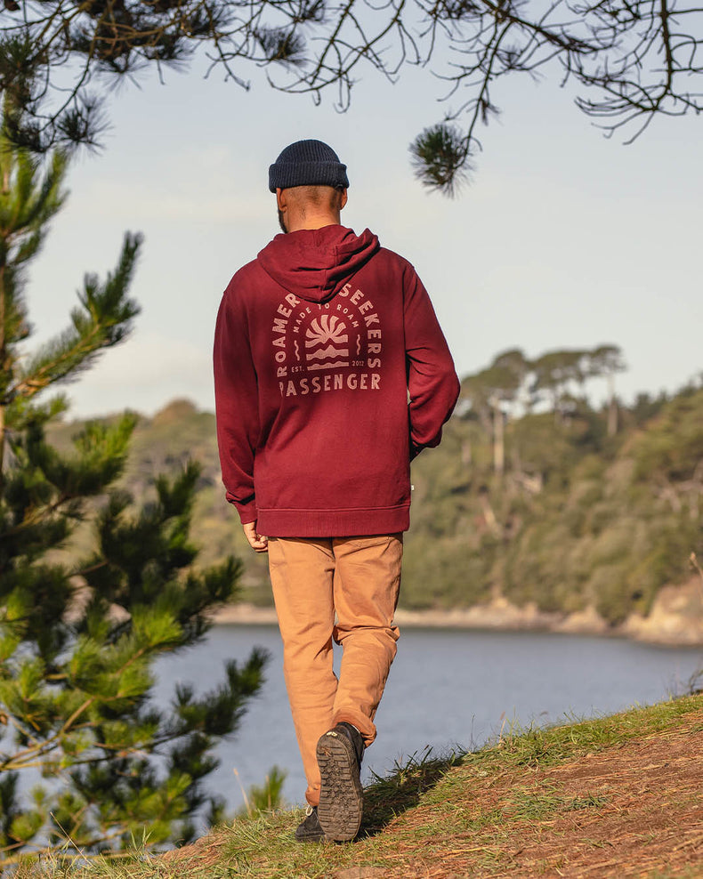 Passenger Evenfall Recycled Cotton Hoodie Wine