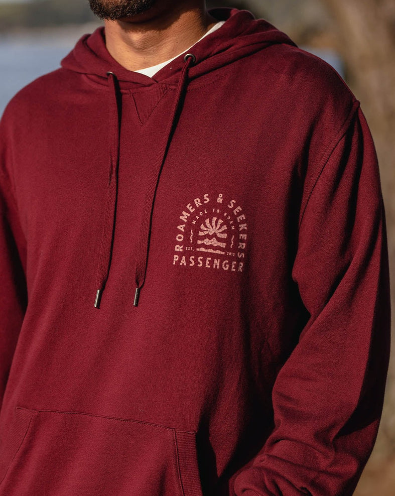 Passenger Evenfall Recycled Cotton Hoodie Wine