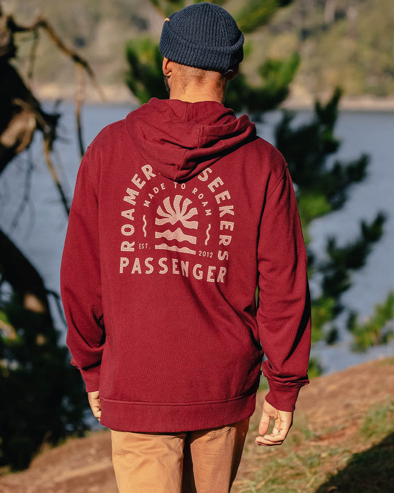 Passenger Evenfall Recycled Cotton Hoodie Wine
