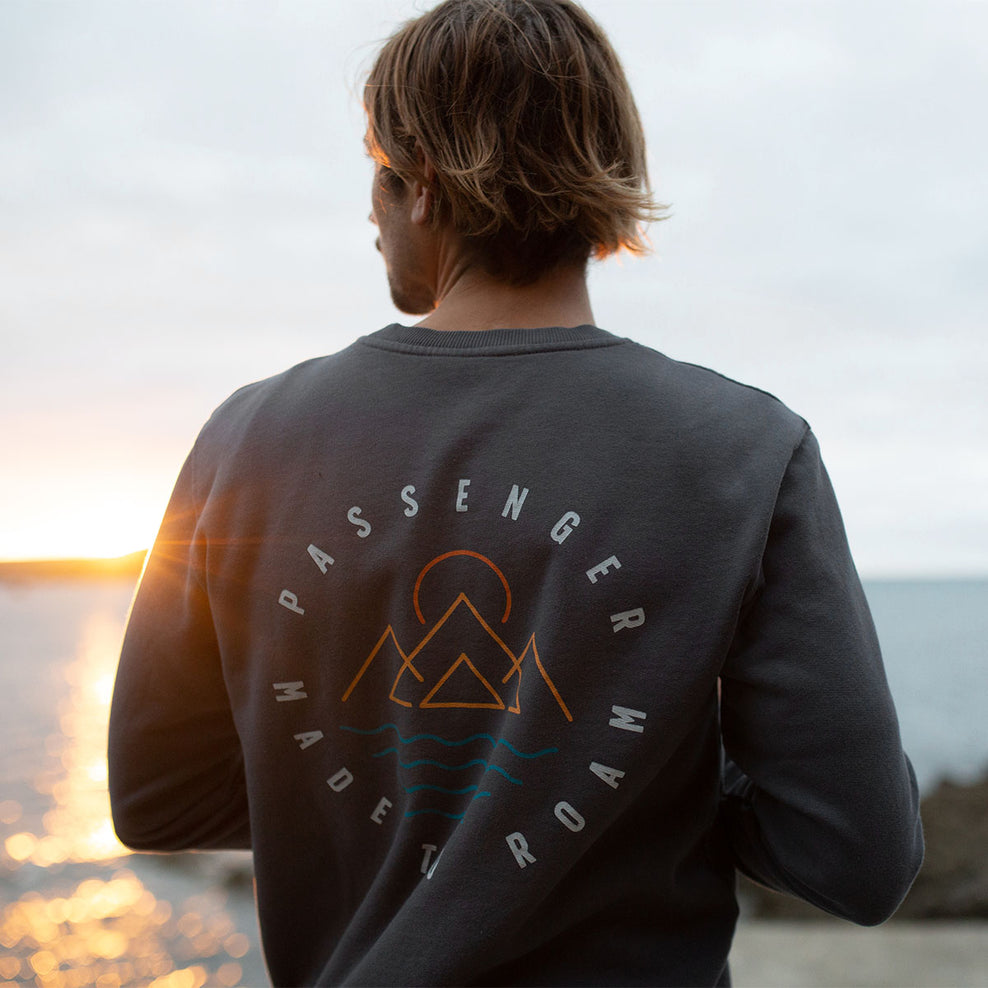 Passenger Escapism Recycled Sweatshirt Faded Black