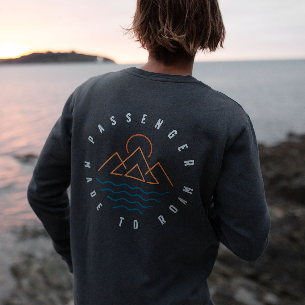 Passenger Escapism Recycled Sweatshirt Faded Black