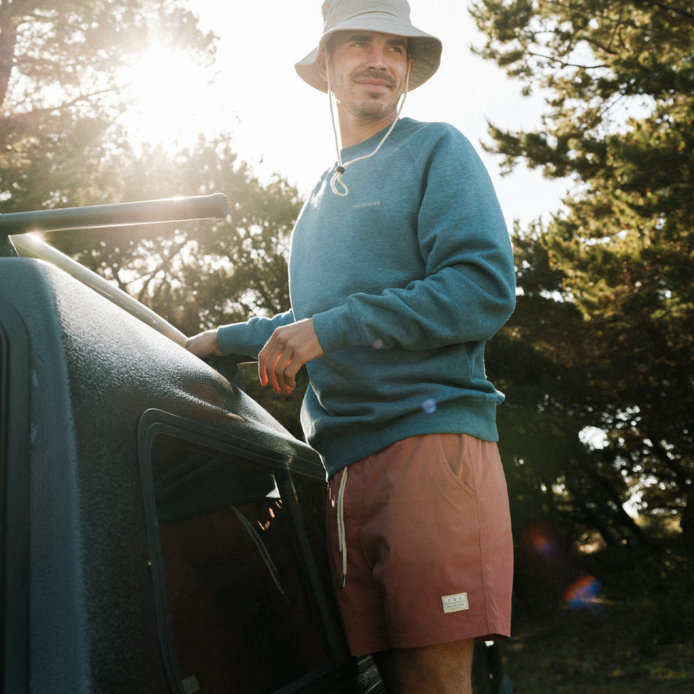 Passenger Made To Roam Recycled Sweatshirt Niagra Blue Marl