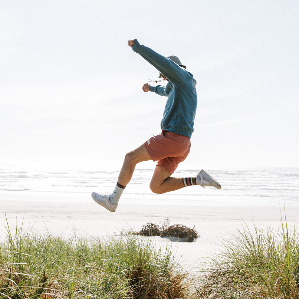 Passenger Made To Roam Recycled Sweatshirt Niagra Blue Marl