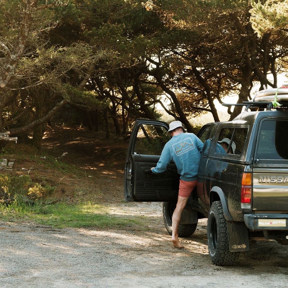 Passenger Made To Roam Recycled Sweatshirt Niagra Blue Marl