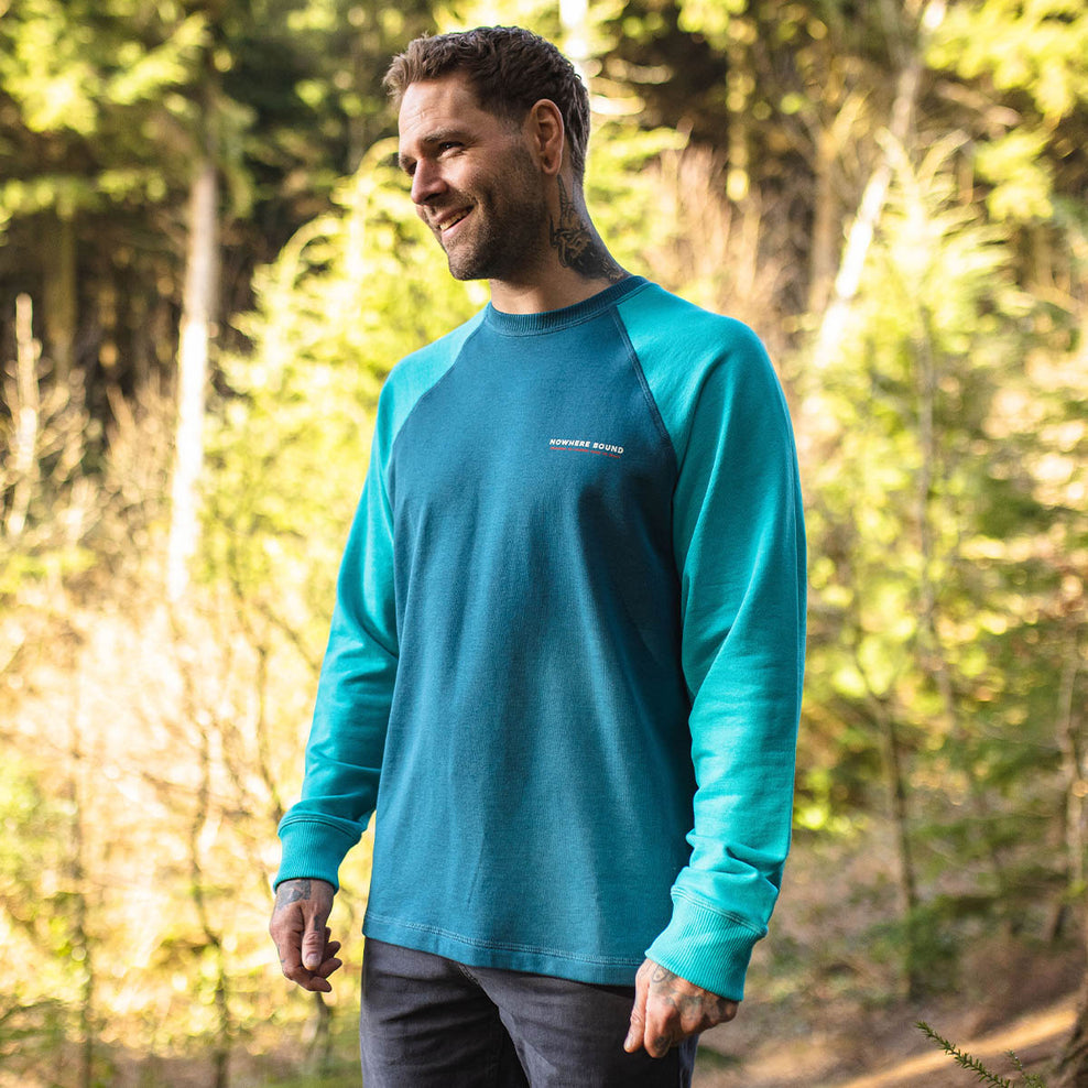 Passenger Tourer Recycled Cotton Sweatshirt Viridian Green