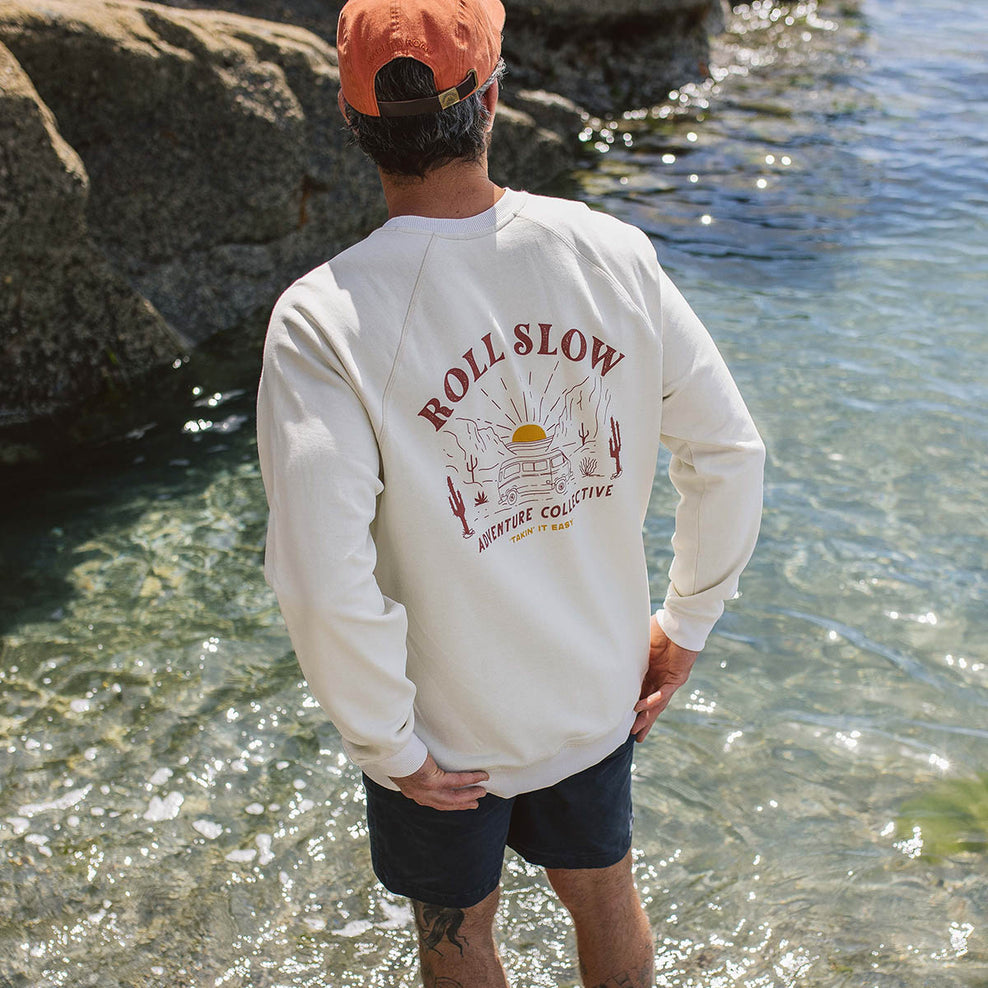 Passenger Roll Slow Recycled Cotton Sweatshirt Egret