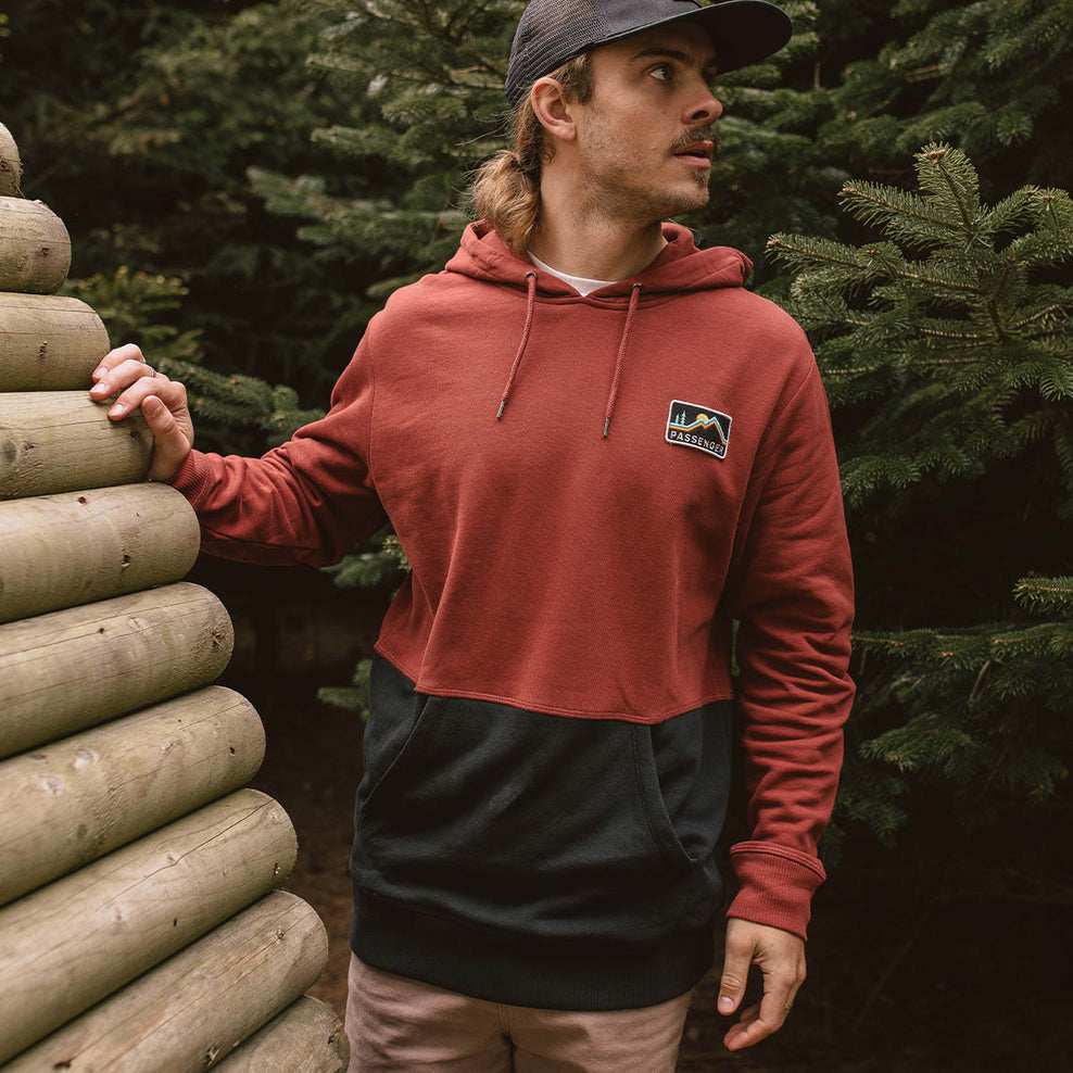 Passenger Paramount Recycled Cotton Hoodie Russet