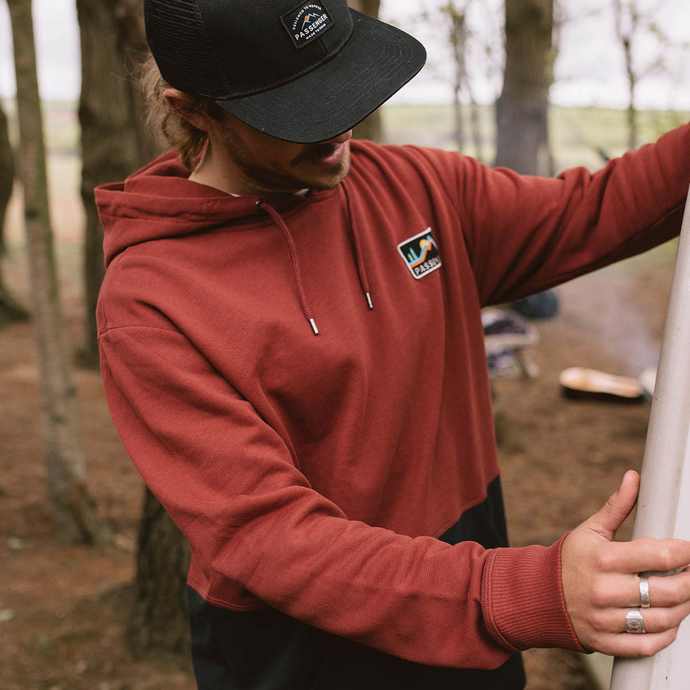 Passenger Paramount Recycled Cotton Hoodie Russet