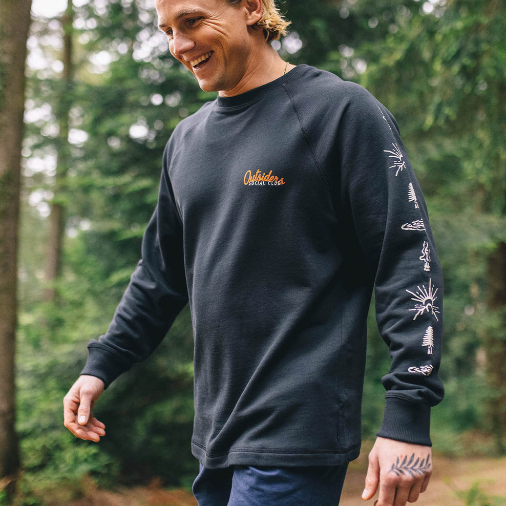 Passenger Osc Recycled Cotton Sweatshirt Black