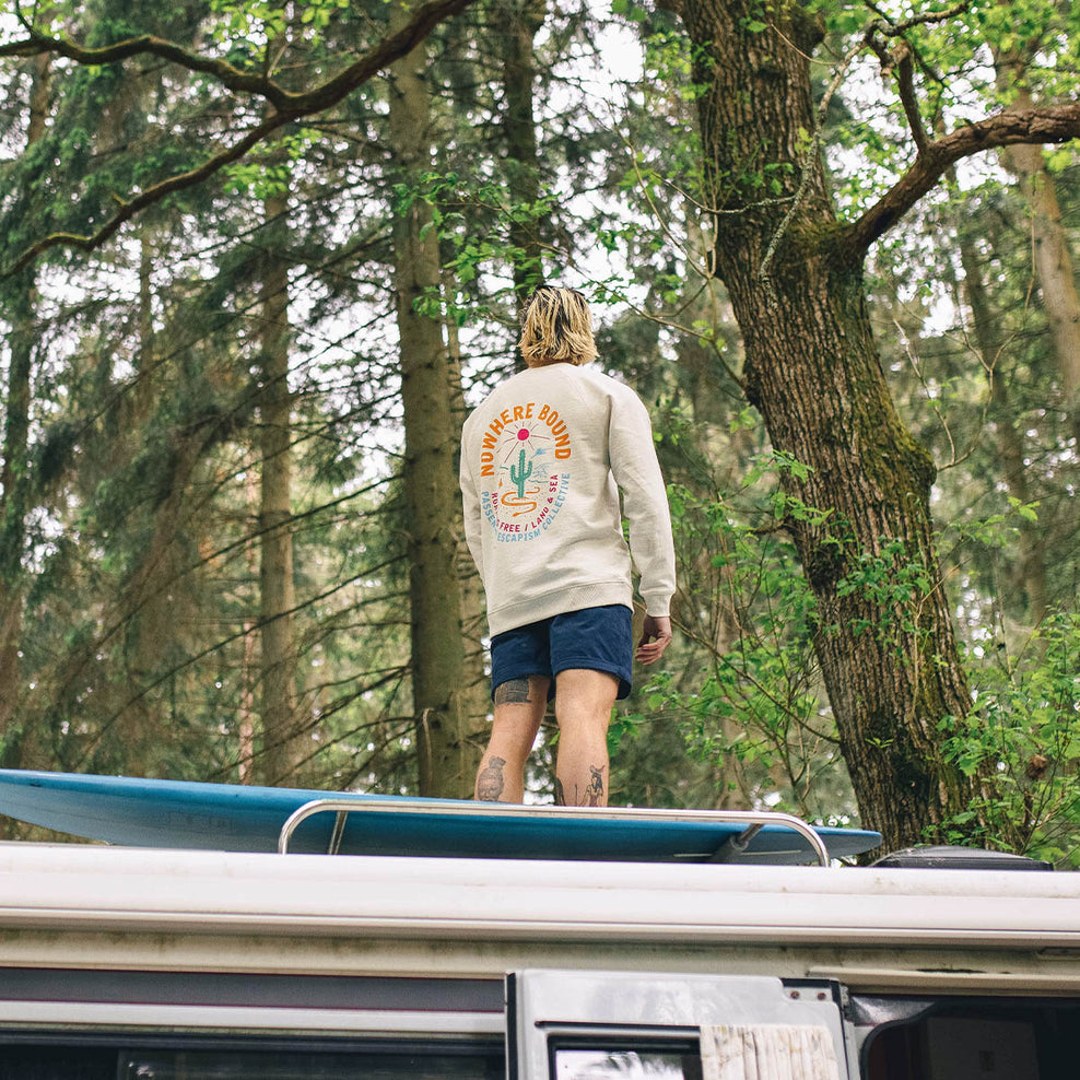 Passenger Land & Sea Recycled Cotton Sweatshirt Milky Marl