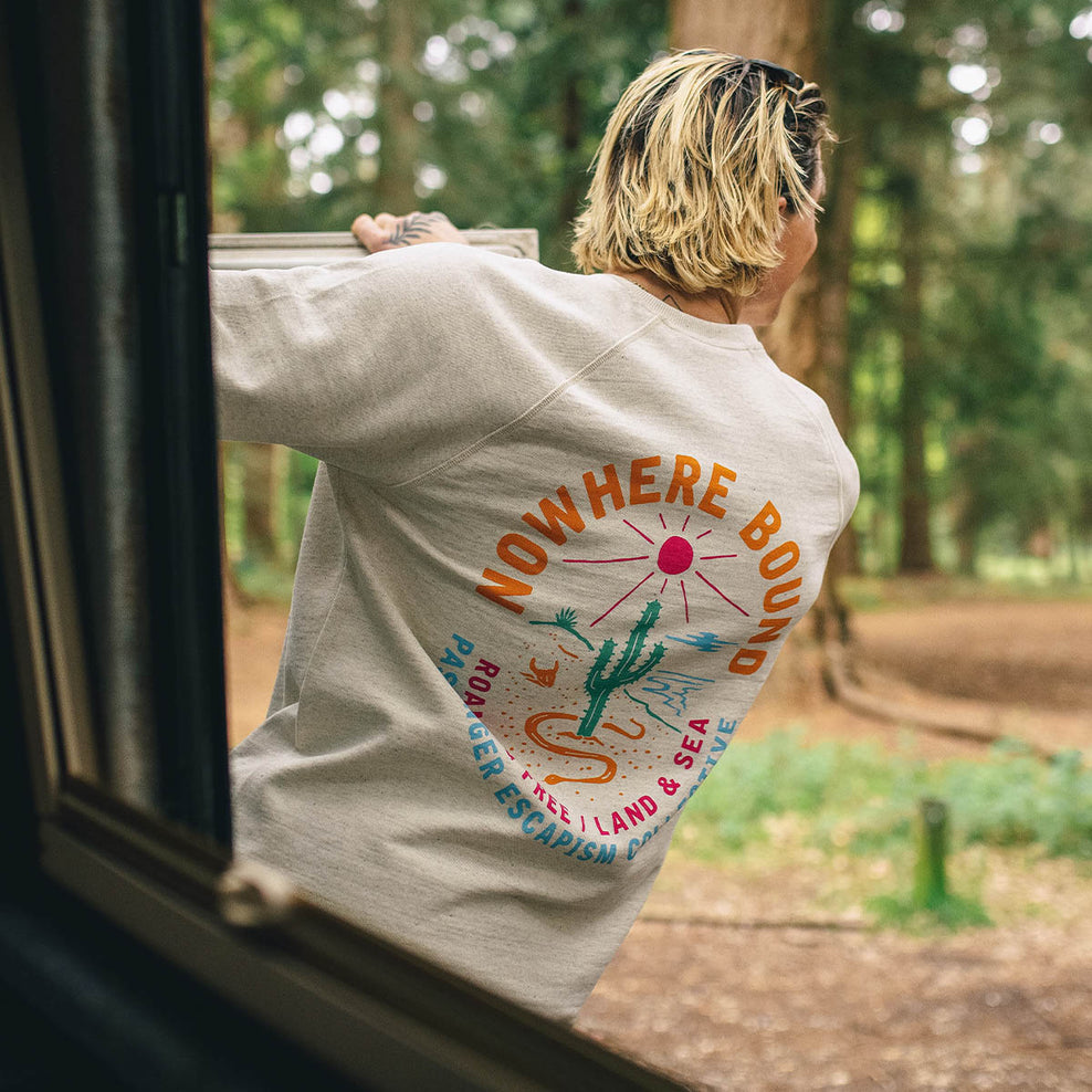 Passenger Land & Sea Recycled Cotton Sweatshirt Milky Marl