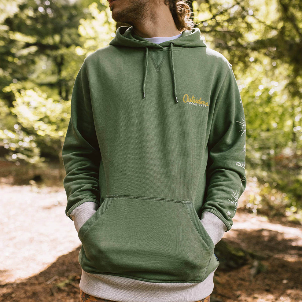 Passenger Osc Recycled Cotton Hoodie Dark Ivy