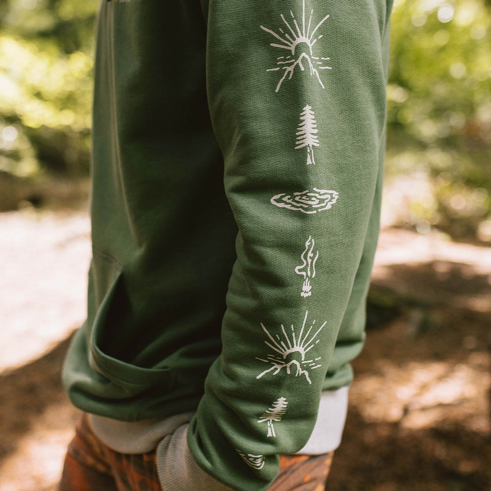 Passenger Osc Recycled Cotton Hoodie Dark Ivy