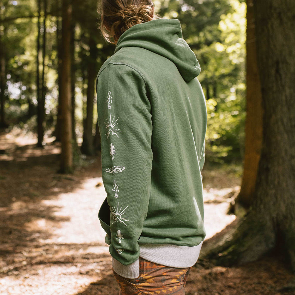 Passenger Osc Recycled Cotton Hoodie Dark Ivy