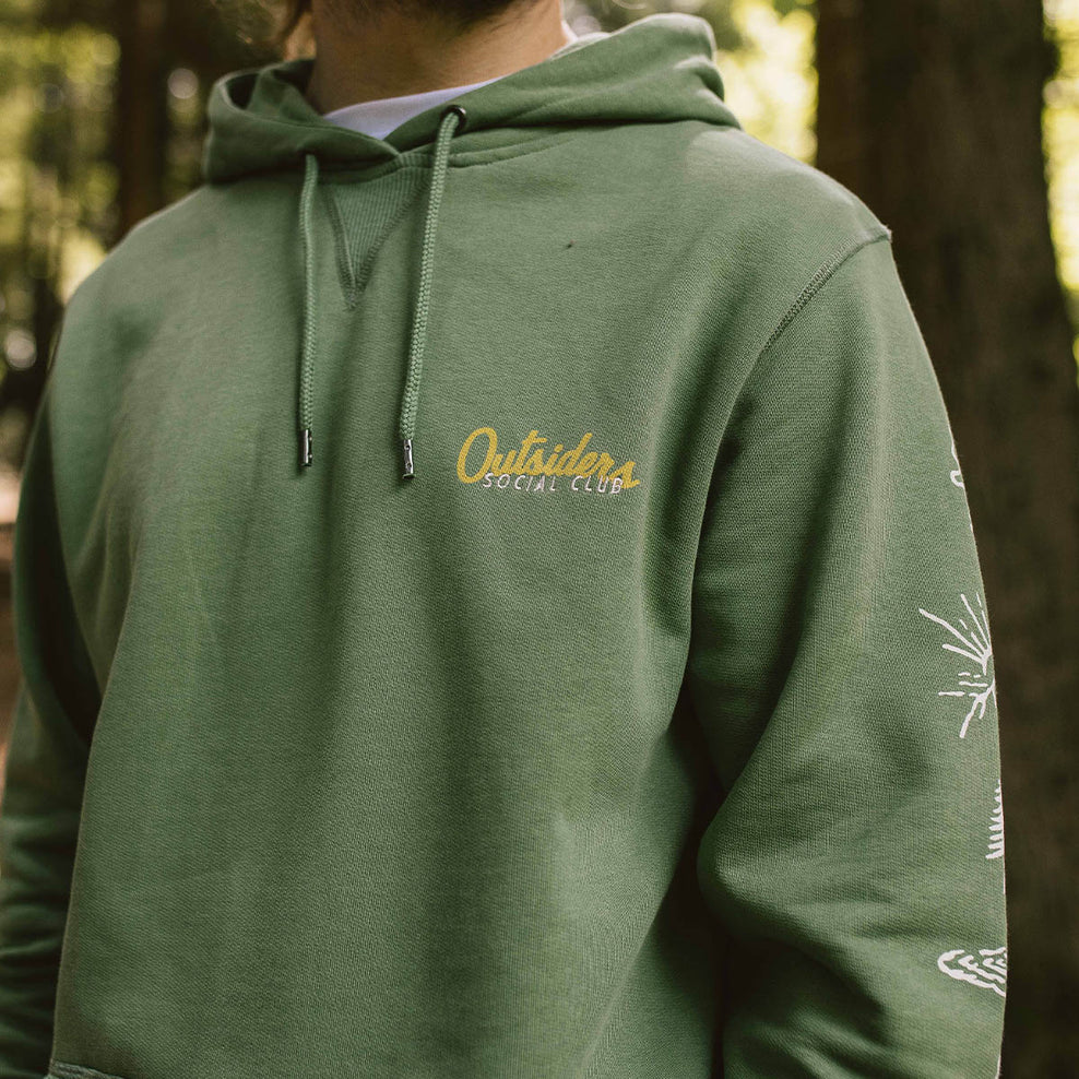 Passenger Osc Recycled Cotton Hoodie Dark Ivy