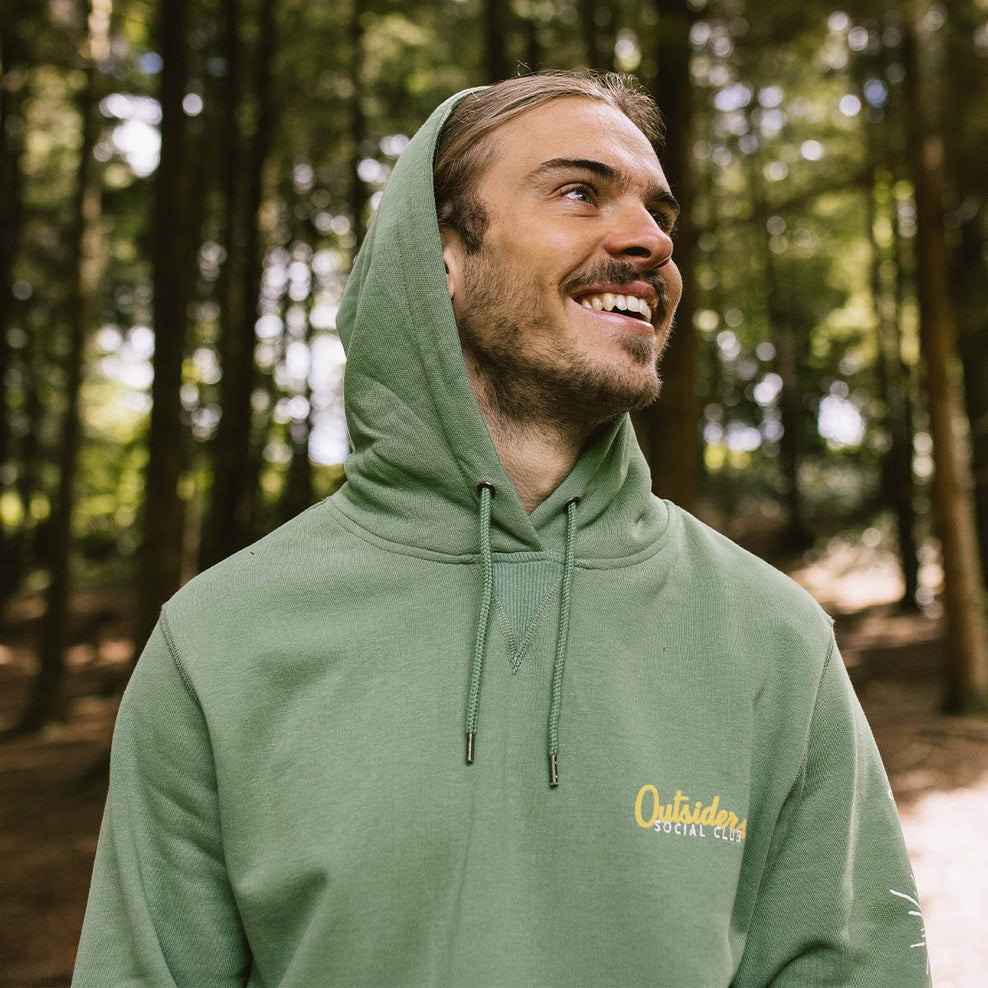 Passenger Osc Recycled Cotton Hoodie Dark Ivy