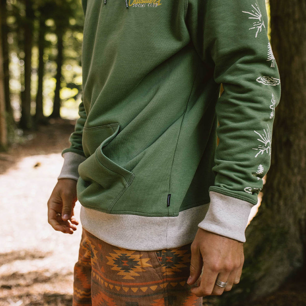 Passenger Osc Recycled Cotton Hoodie Dark Ivy