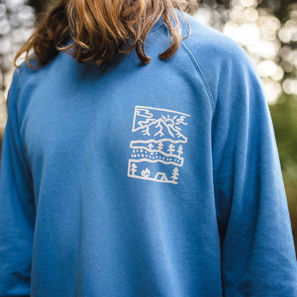 Passenger Nature Hemp Sweatshirt Soft Cobalt