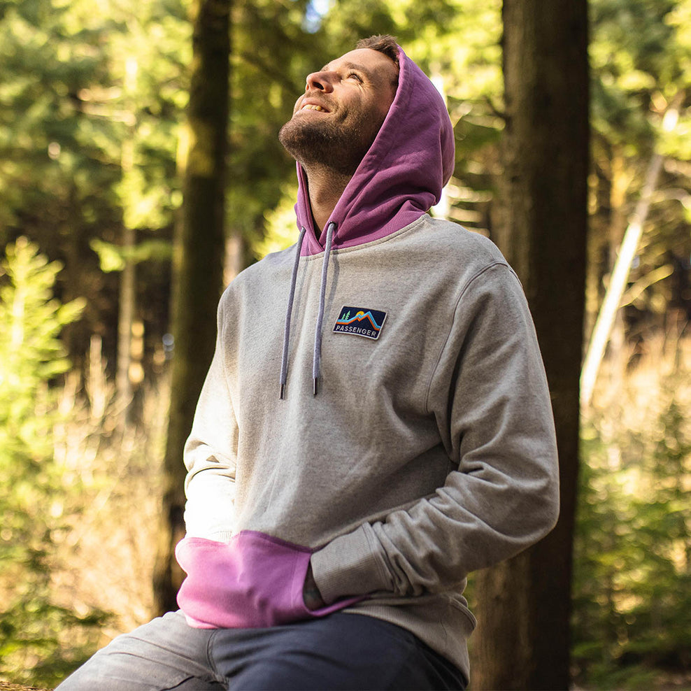 Passenger Alp Recycled Cotton Hoodie Grey Marl