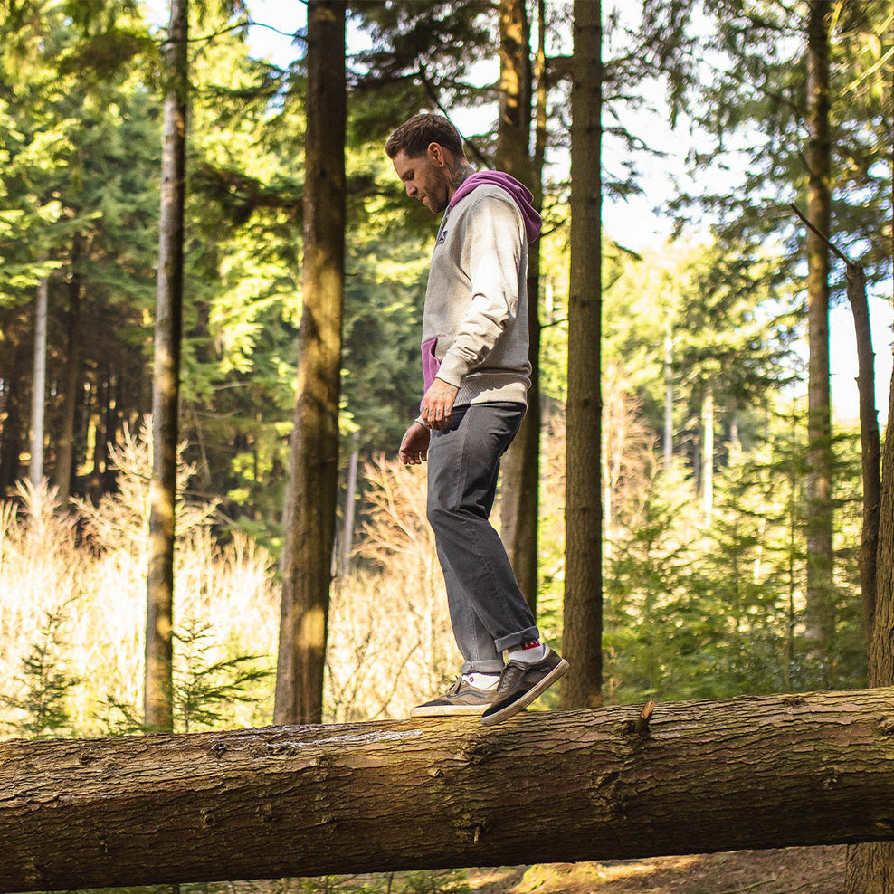 Passenger Alp Recycled Cotton Hoodie Grey Marl