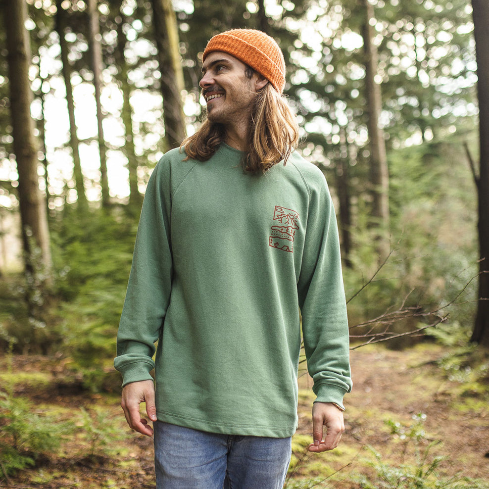 Passenger Nature Hemp Sweatshirt Dark Ivy