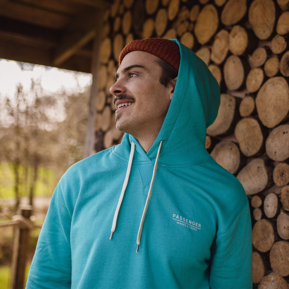 Passenger Gifford Recycled Hoodie Viridian Green