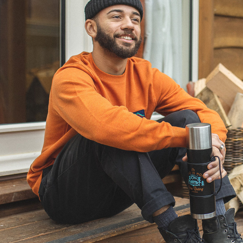 Passenger Roamer Recycled Sweatshirt Picante Marl