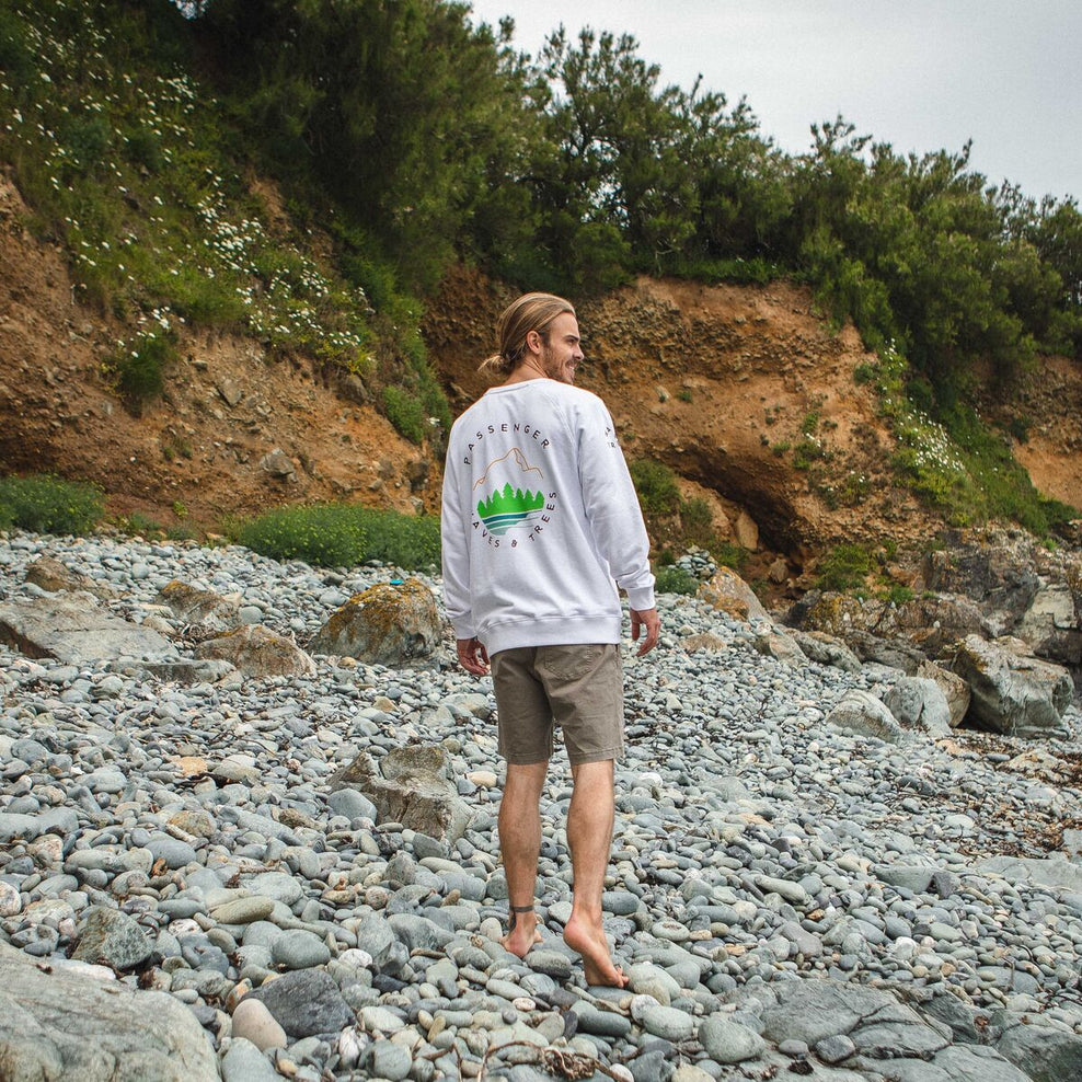 Passenger La Paz Recycled Sweatshirt Milky White