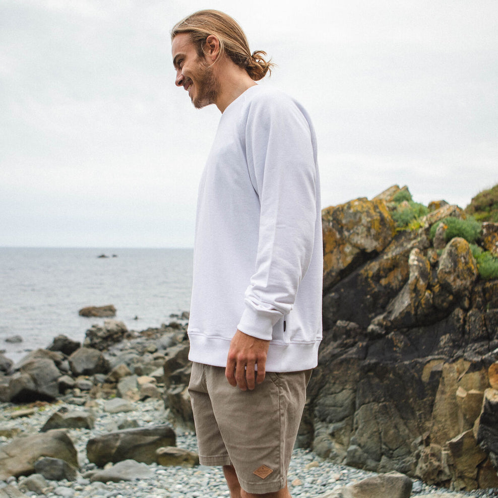 Passenger La Paz Recycled Sweatshirt Milky White